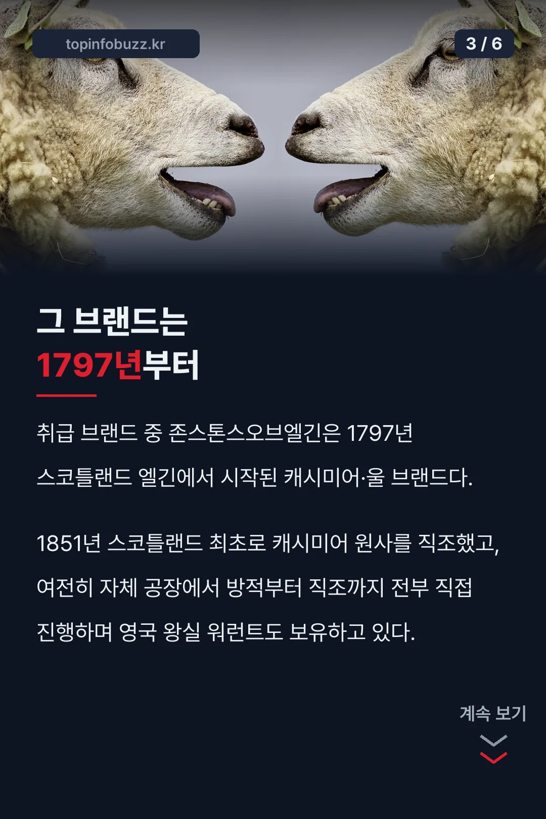 존스톤스오브엘긴 1797년 유래