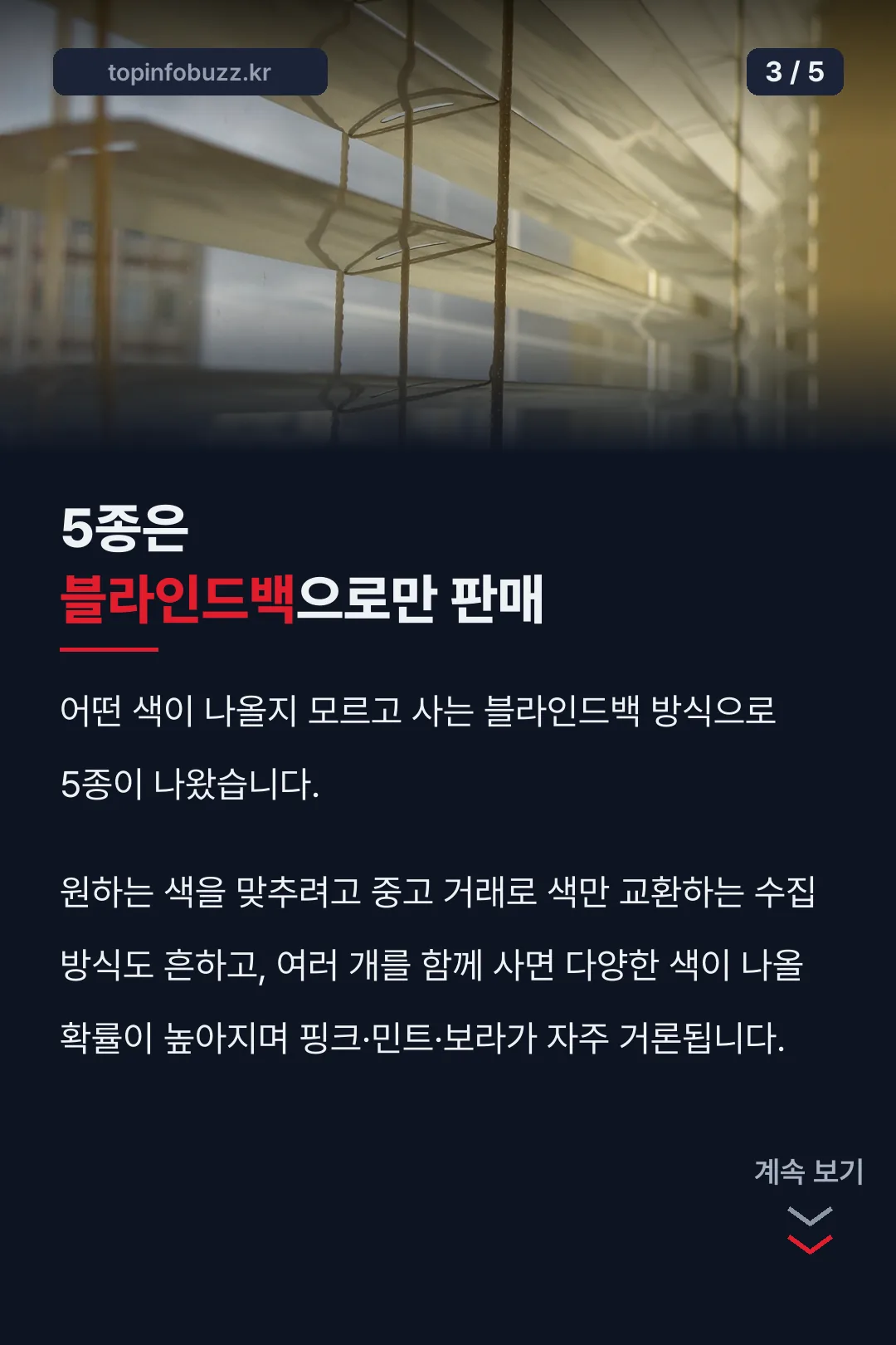 블라인드백 5종 구조